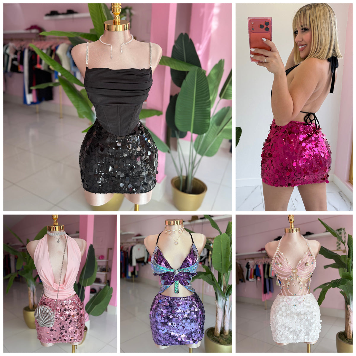 Viral Sequins Skirt