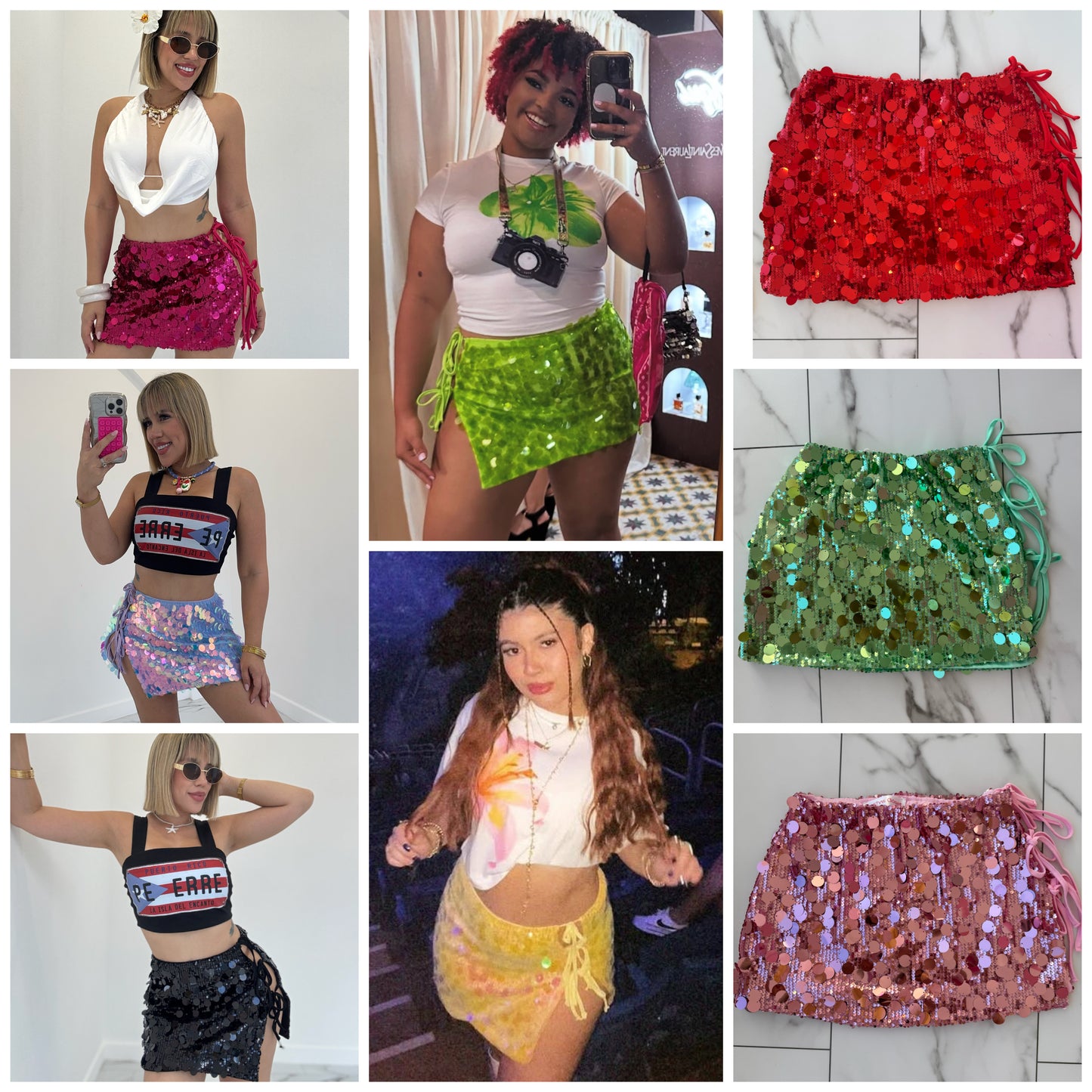 Amarradita Sequins Skirt