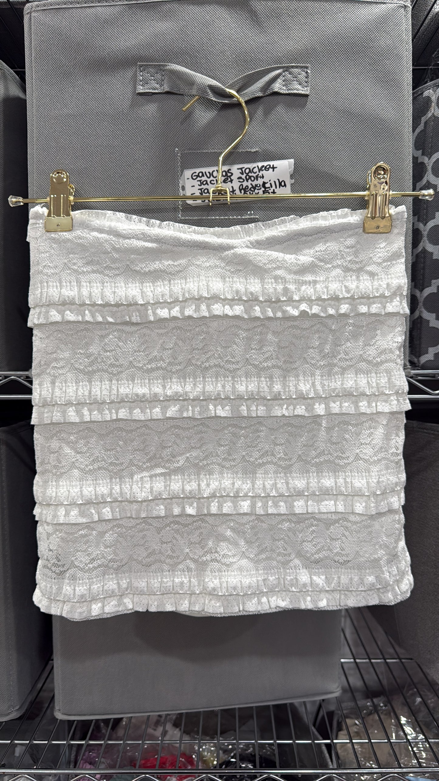 Cute White encaje skort