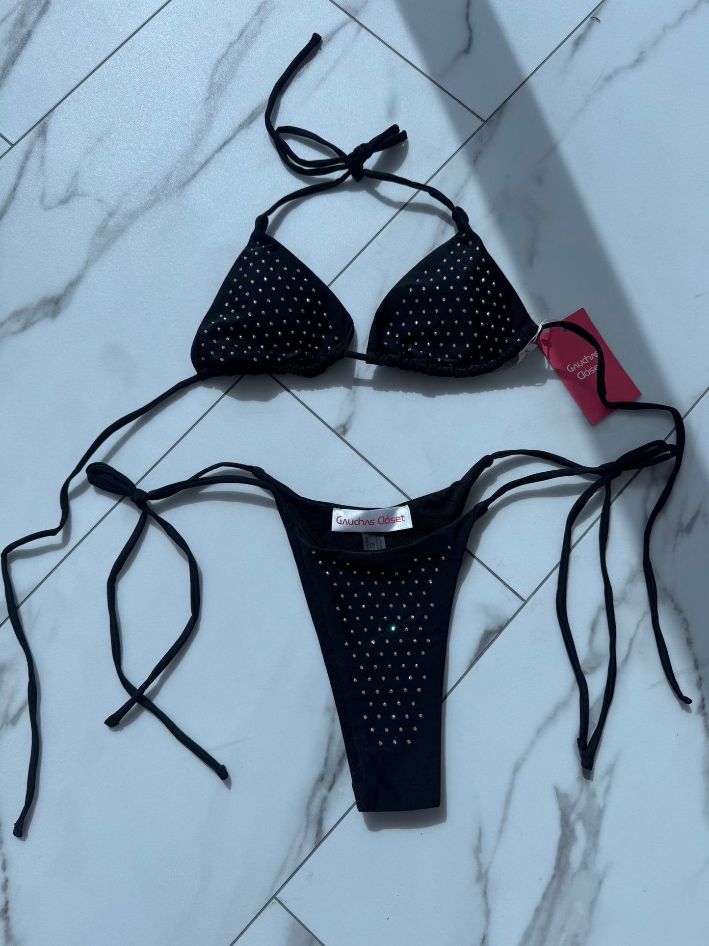 Rhinestone bikini set