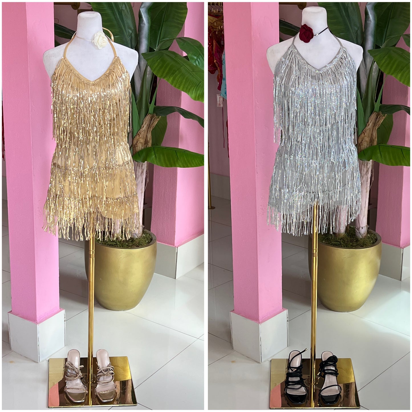 Flecos Sequins romper