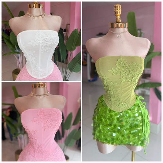 Strapless fairy top