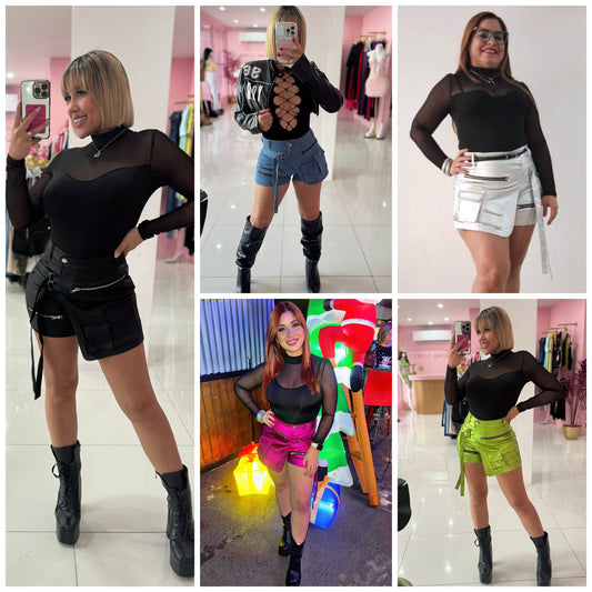 Metallic Skort