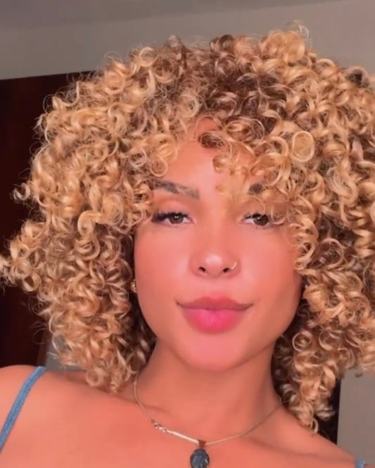 Afro Barbie blond