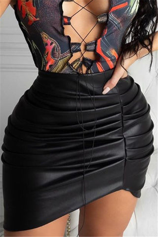 Leather skirt SMALL